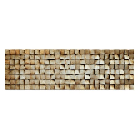 Solid Storage Supplies Primo Mixed Media Hand Painted Iron Wall Sculpture - Textured 2 SO2573295